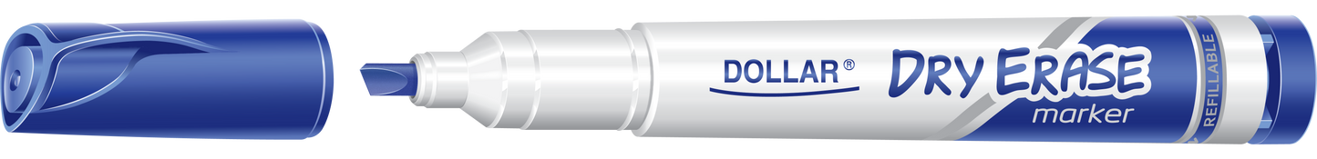 محفظة أقلام دولار ماركر دراي إيريز™ مكونة من 4 قطع (لوحة بيضاء)