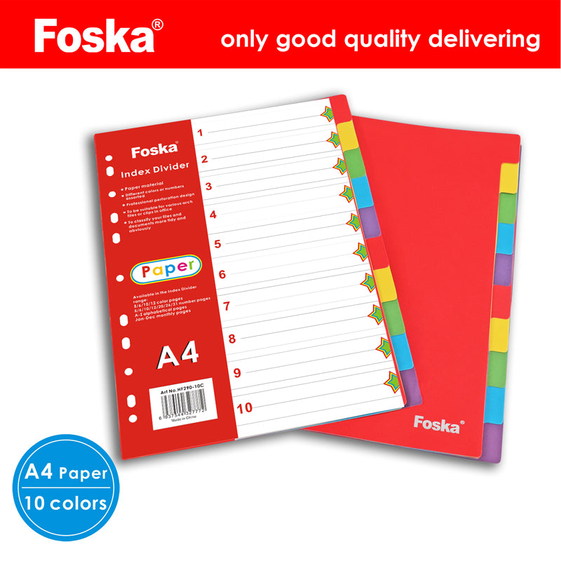 Foska® Plastic Index Divider 1set