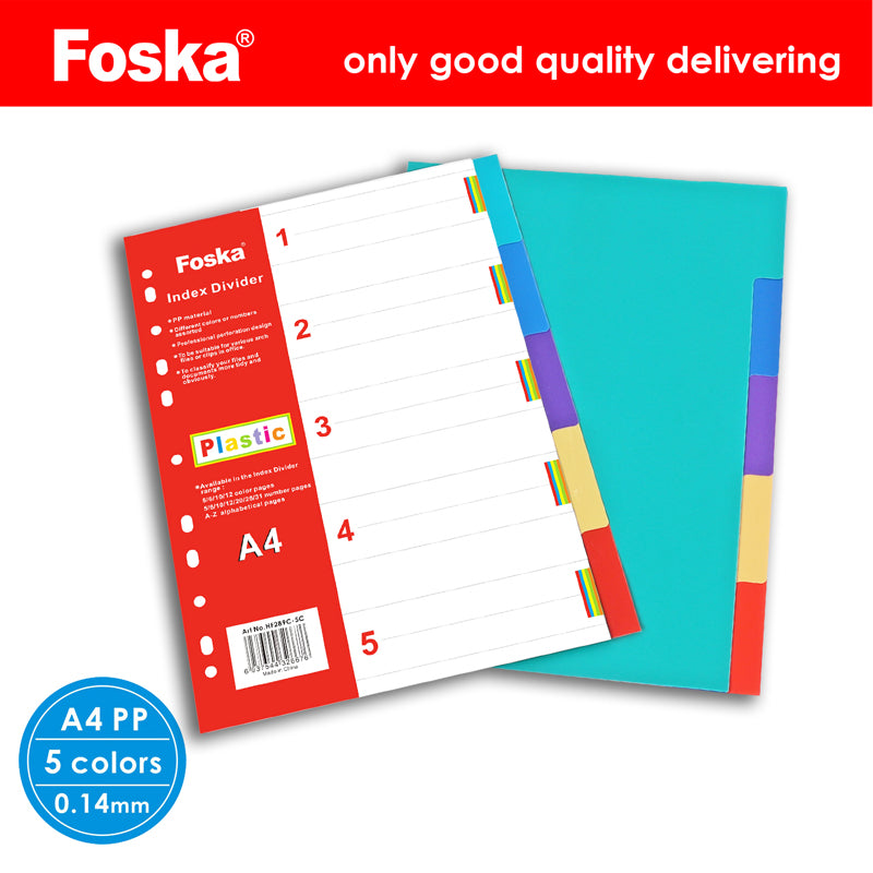 Foska® Plastic Index Divider 1set