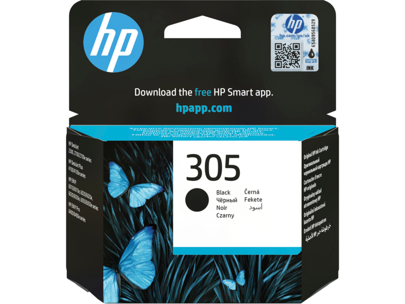 خرطوشة طباعة حبرية HP 305 أصلية سوداء (3YM61AE)