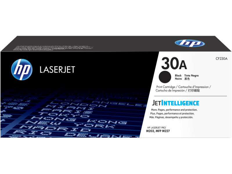 خرطوشة مسحوق حبر أسود أصلية HP 30A Black LaserJet (CF230A)