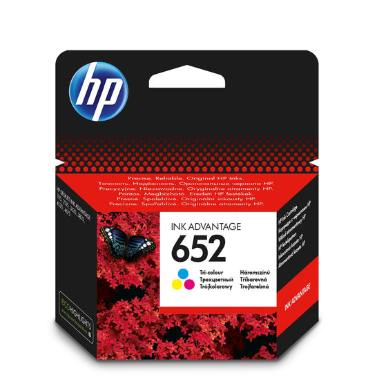 HP 652 Tri-color Original Ink Advantage Cartridge (F6V24AE)