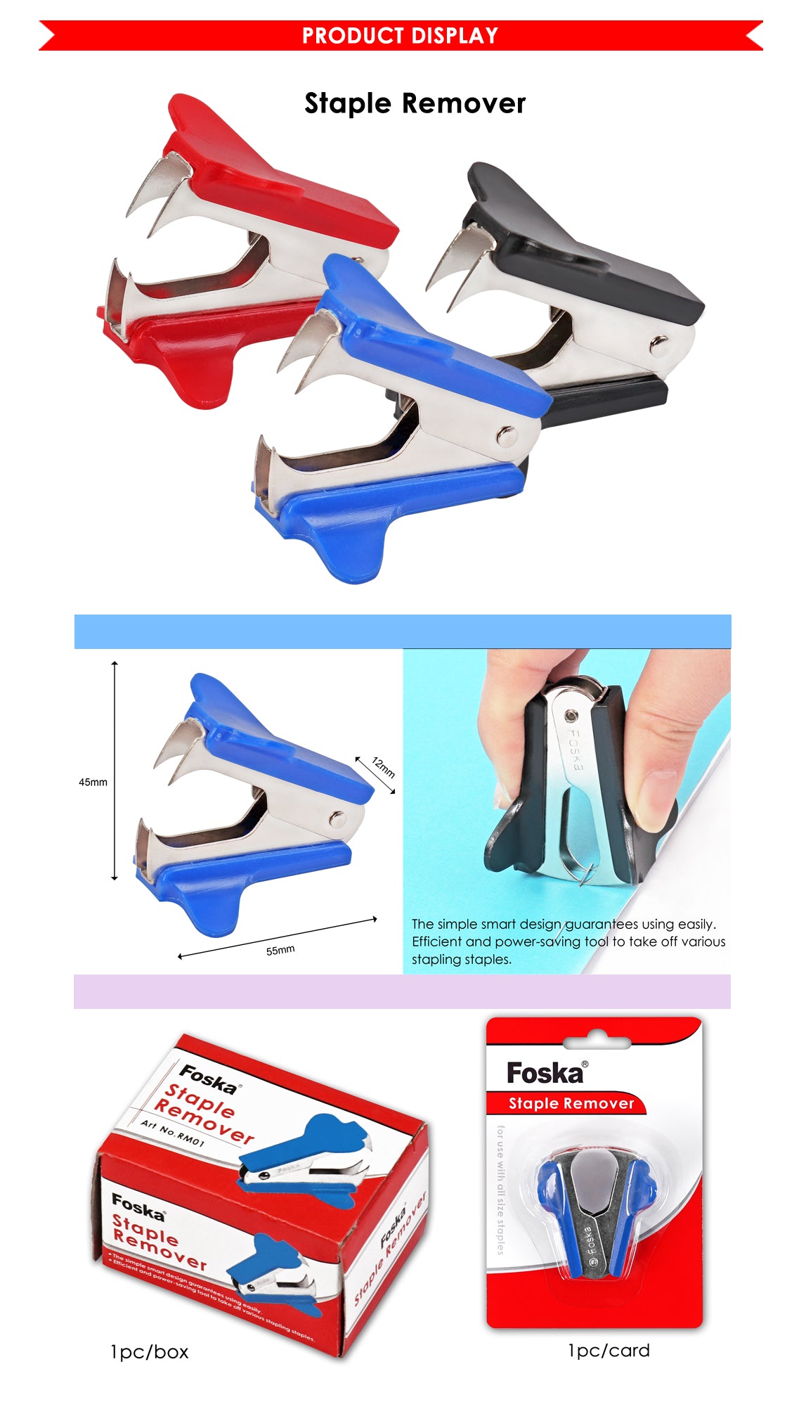 Foska® Staple Remover RM01