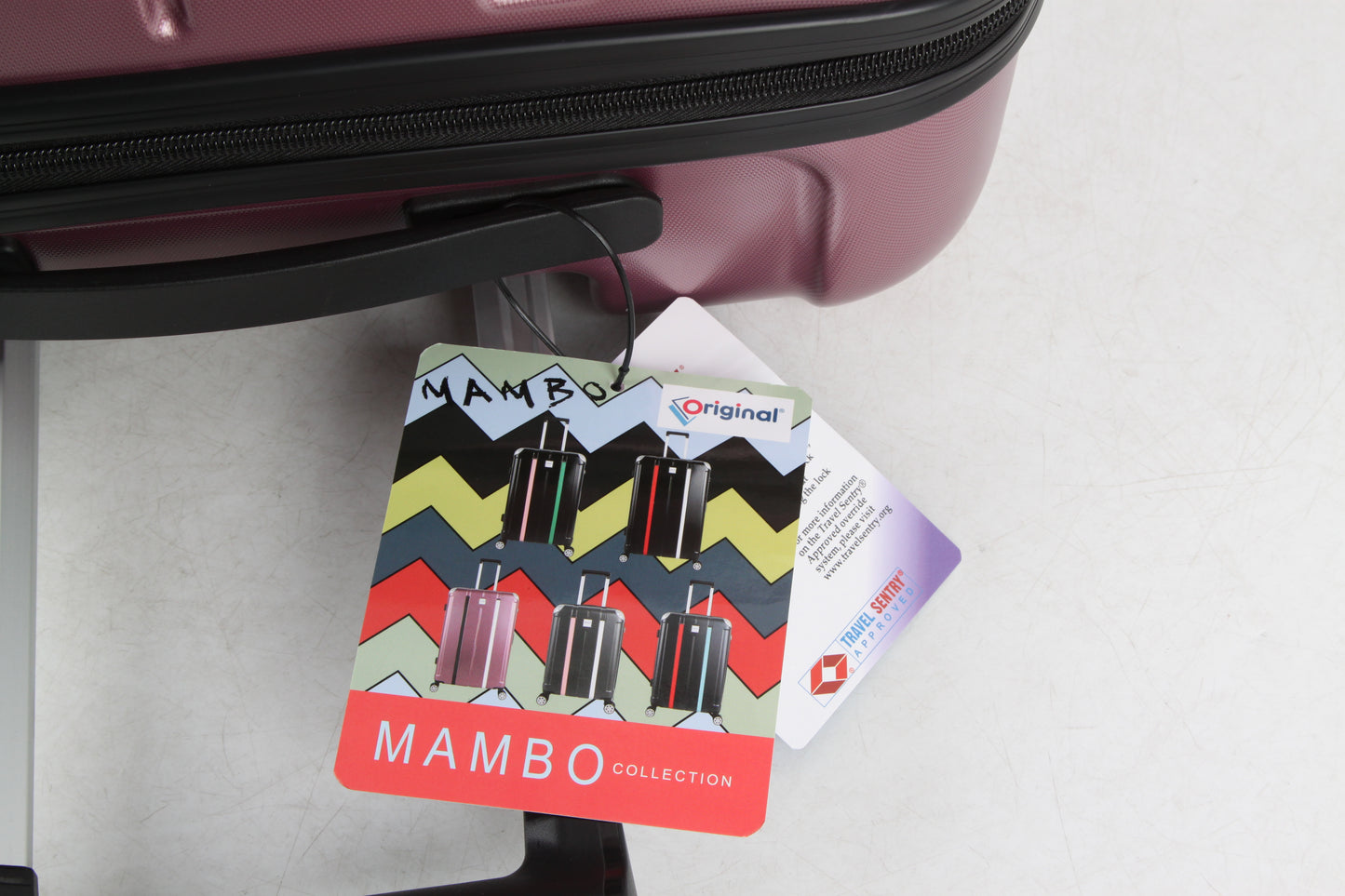 مجموعة حقائب عربة Original®-Mambo/3 مقاس 20 بوصة/24 بوصة/28 بوصة خفيفة الوزن مع عجلات دوارة وقفل TSA من الجانب الصلب