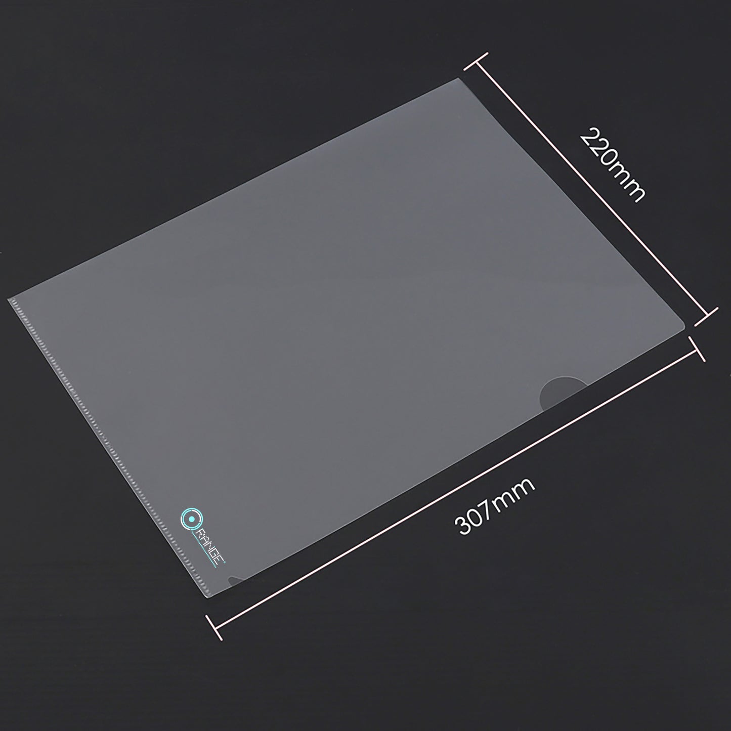 Orange™ Transparent Clear L-Shaped File Folder