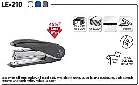 دباسة كنجارو 30 ورقة مع دبابيس دبابيس LE-210FS