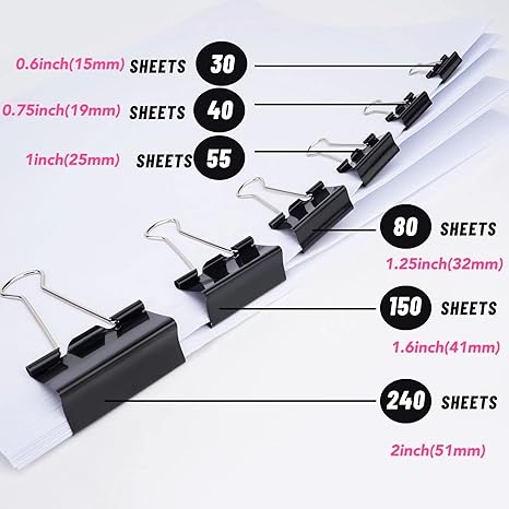 Original® Binder Clips 12 per Pack