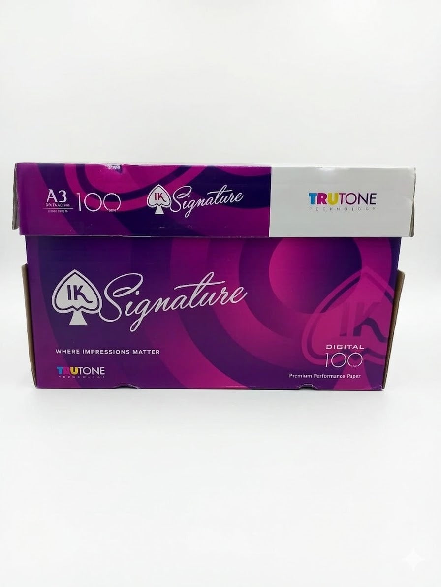 IK Signature 100 GSM A3 Photocopy Paper – Premium Quality for Professional Results
