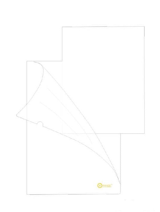 Orange® A4 L shaped Clear File Pack of 12's