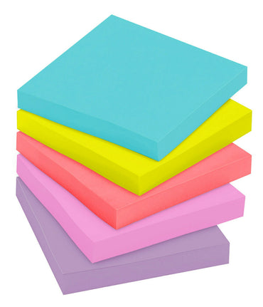 3M Post-it® Notes 653AN ، ألوان متنوعة ، 38 مم × 51 مم ، 100 ورقة / وسادة ، 12 وسادة / عبوة دزينة