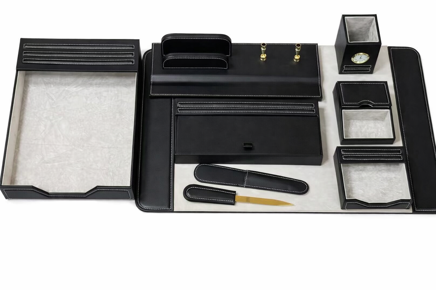 ORIGINAL-DESKTOP SET BLACK - SET OF 8