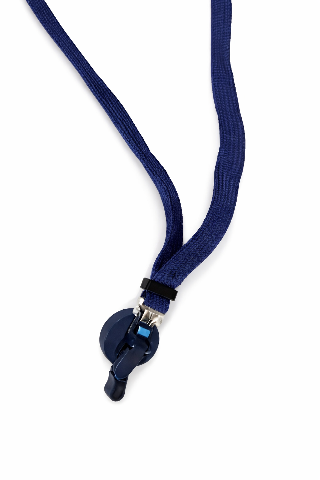 Original Navy Blue ID Lanyard with Secure Clip Navy Blue