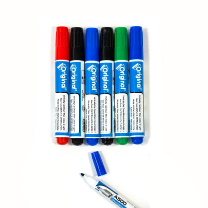 مجموعة أقلام السبورة البيضاء الأصلية