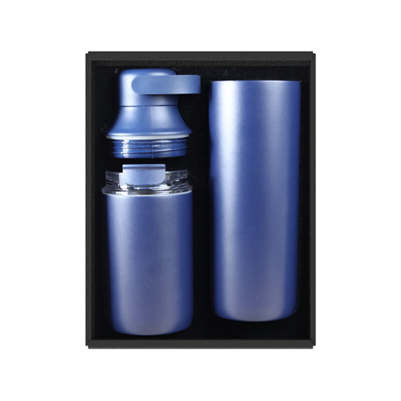 Flask & Water Bottle Set