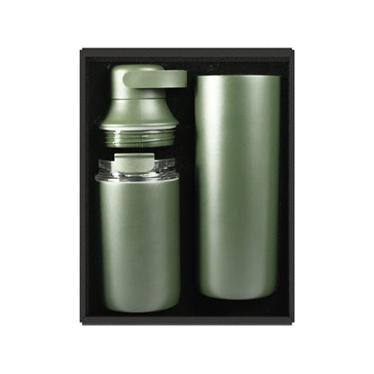 Flask & Water Bottle Set