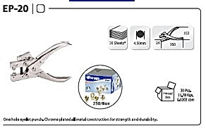 Kangaro Binder Punch 20 Sheets EP 20