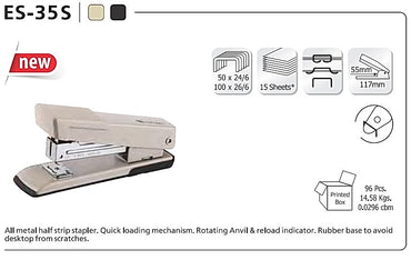 Kangaro Stapler 15 Sheets ES 35S