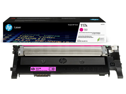 خرطوشة مسحوق حبر أصلية باللون الأرجواني لطابعة HP 117A Magenta (W2073A)