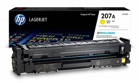 خرطوشة مسحوق حبر أصلية باللون الأصفر HP 207A LaserJet (W2212A)