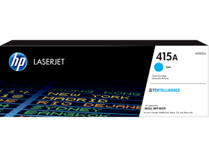 HP 415A Cyan Original LaserJet Toner Cartridge (W2031A)