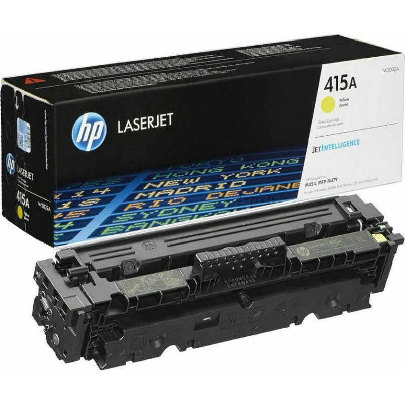 خرطوشة مسحوق حبر أصلية باللون الأصفر لطابعة HP 415A (W2032A)