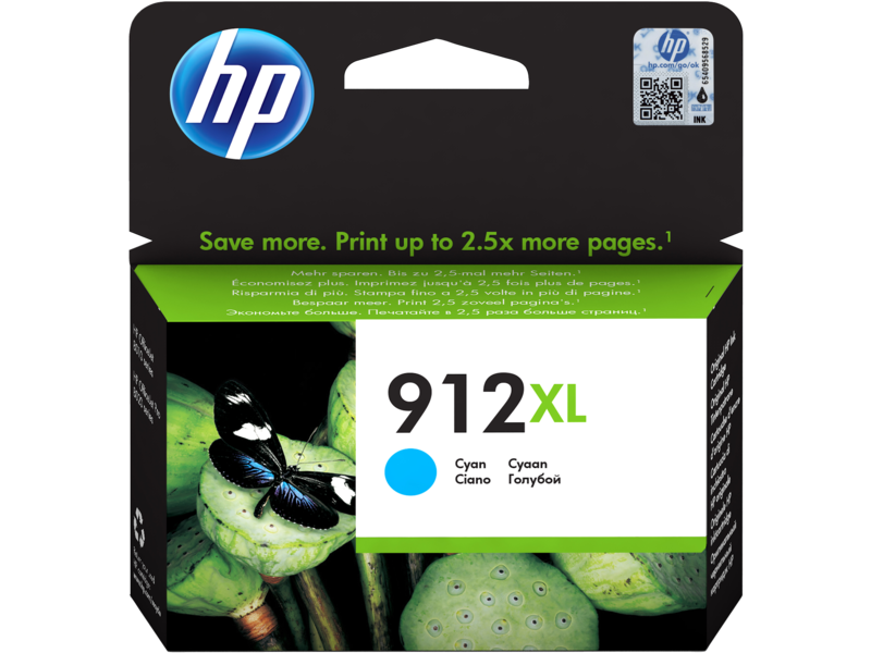 خرطوشة طباعة الحبر السماوي الأصلية عالية الإنتاجية HP 912XL (3YL81AE)