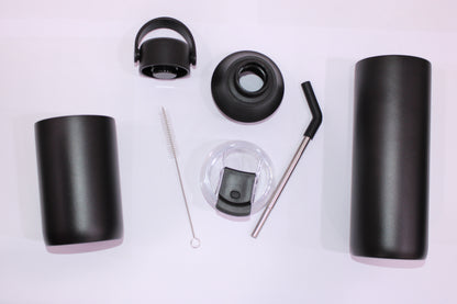 Flask & Water Bottle Set