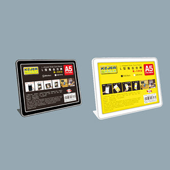 Kejea L-Shaped Slide Card Stand Horizontal & Vertical