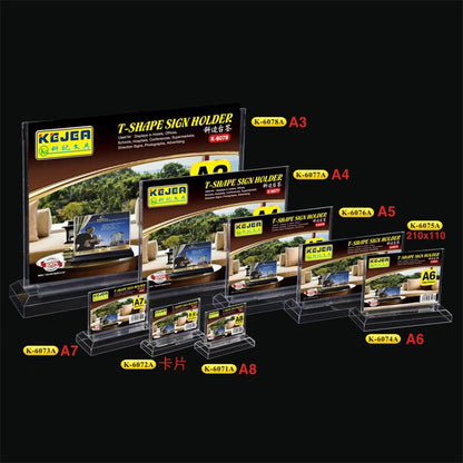 Kejea® T-Shape Card Stand Horizontal