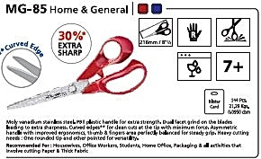 Kangaro Stainless Scissors 8.5 Inch MG-85