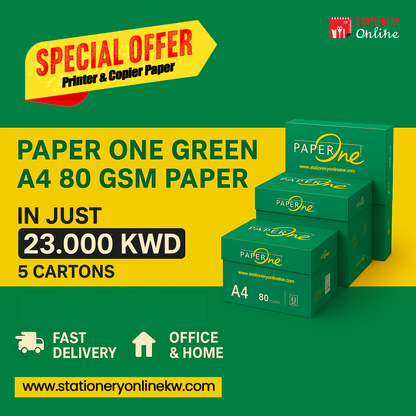 Special Combo Offer Paper One Green A4 80 GSM
