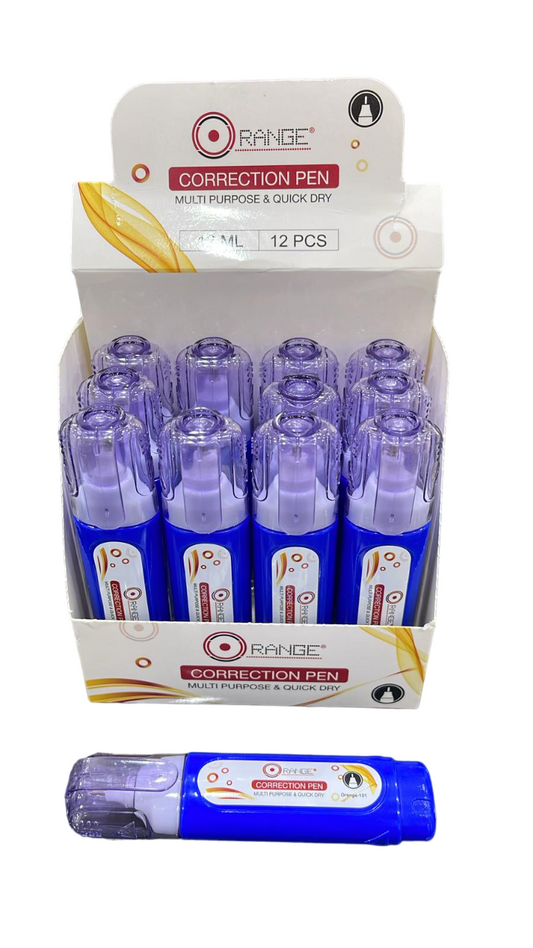 Orange® Fine Point Correction Pen, 12ml Pack of 12's