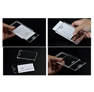 حامل بطاقات منزلق T-1191، مجموعة من 50 قطعة