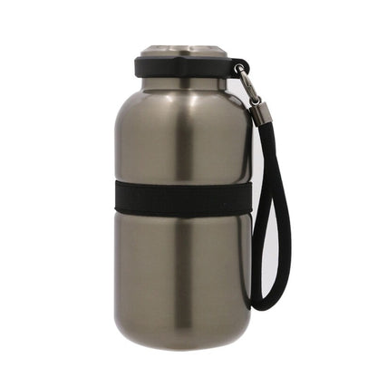 PRIME FLASK ? Premium 420ml Double-Wall Stainless Steel Flask with Vacuum Insulation & Leak-Proof Silicone Seal