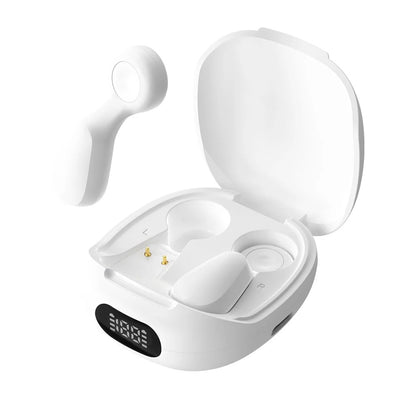 Buds Compact TWS Bluetooth 5.4 Earbuds with 13mm Stereo Speakers, Touch Controls & Digital Battery Display