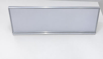 Original Name Plate Holder For Desk Aluminum Triangle Silver
