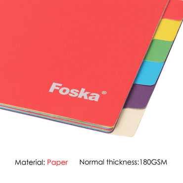 Foska® Plastic Index Divider 1set