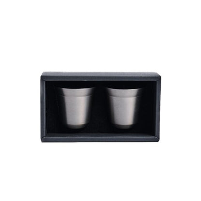 ESPRESSO SET – Premium 2-Piece Double Wall Stainless Steel Espresso Cups