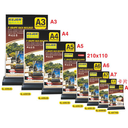 Kejea® T-Shape Card Stand Vertical