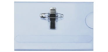 حامل بطاقة هوية T-748 مقاس 0.2 مم و0.3 مم مع مشبك وبدون مشبك، عبوة من 50 قطعة